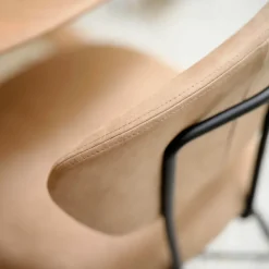 Toro Mobitec ® Chaise cosy minimaliste en tissu et pieds métal