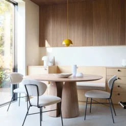 Toro Mobitec ® Chaise cosy minimaliste en tissu et pieds métal