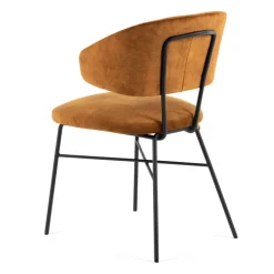 Toro Mobitec ® Fauteuil minimaliste cosy en tissu avec pieds en métal