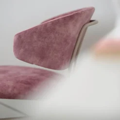 Toro Mobitec ® Fauteuil minimaliste cosy en tissu avec pieds en métal