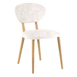 Toro Mobitec® Chaise moderne en tissu et bois massif