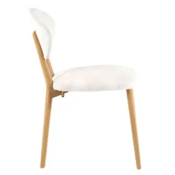 Toro Mobitec® Chaise moderne en tissu et bois massif