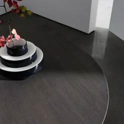 Totem Sovet® Table design ronde plateau bois