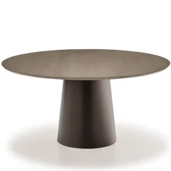 Totem Sovet® Table design ronde plateau bois