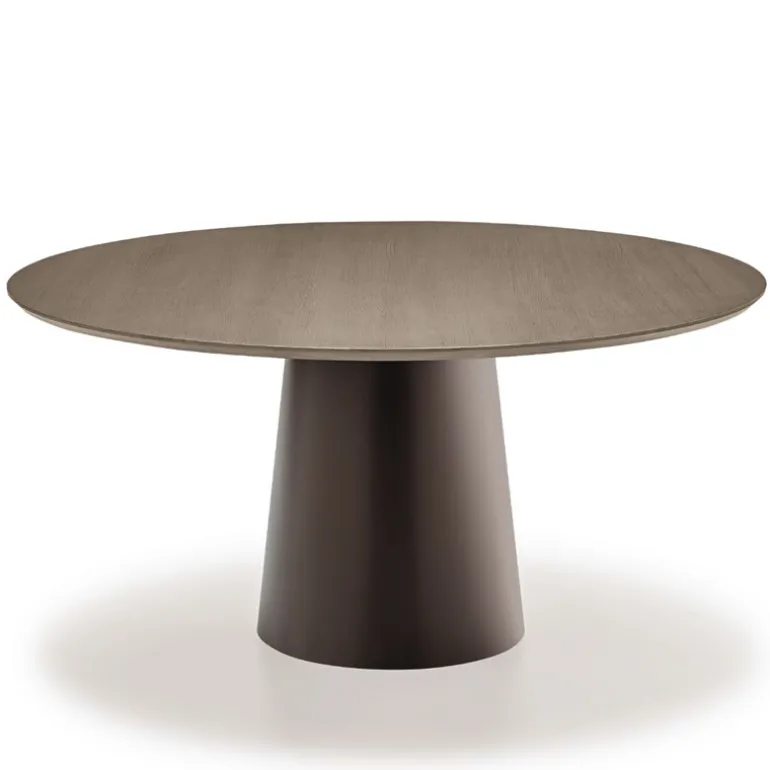 Totem Sovet® Table design ronde plateau bois