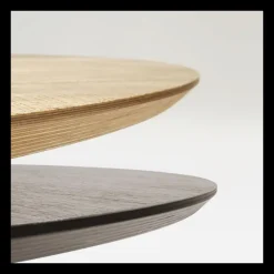 Totem Sovet® Table design ronde plateau bois