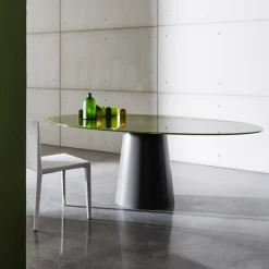 Totem Sovet® Table ovale design en verre