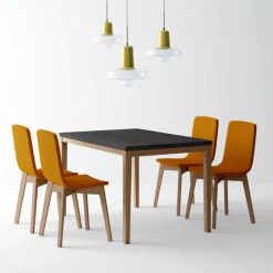 Toy bois Table de cuisine en céramique avec rallonge