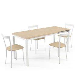 Toy métal Table de cuisine avec rallonge hauteur 75 cm