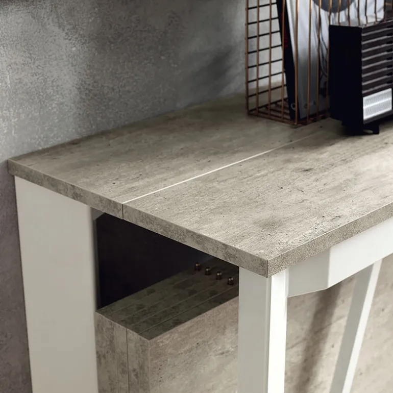 Trek Console extensible transformable en table en mélaminé