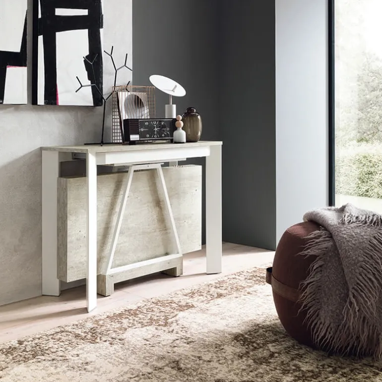 Trek Console extensible transformable en table en mélaminé