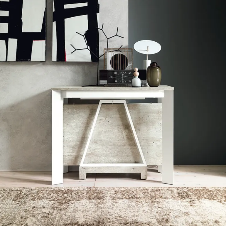 Trek Console extensible transformable en table en mélaminé