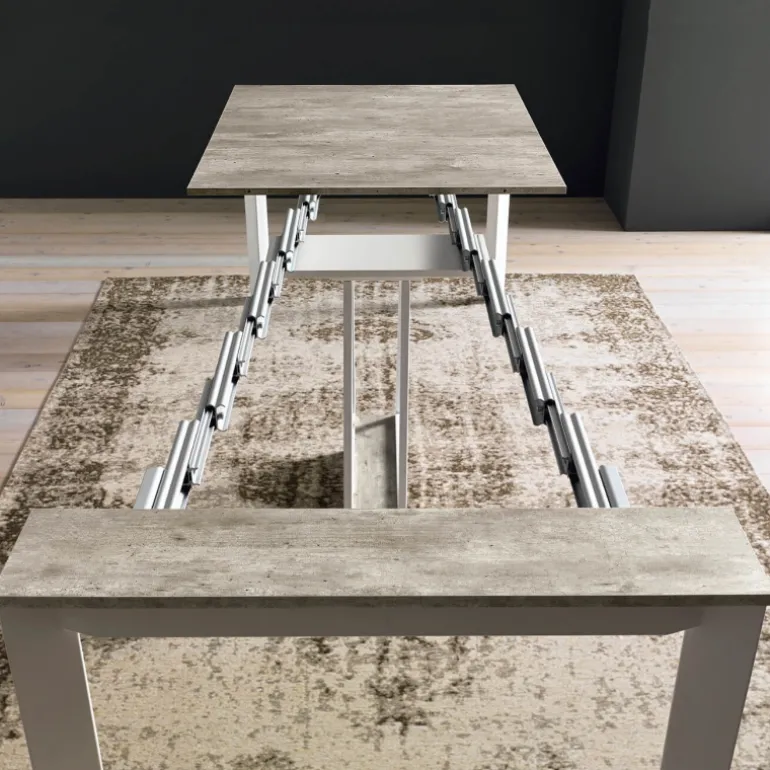 Trek Console extensible transformable en table en mélaminé