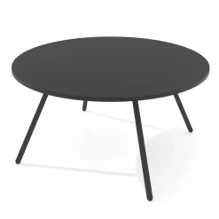 Trevi Table basse ronde avec pieds en métal