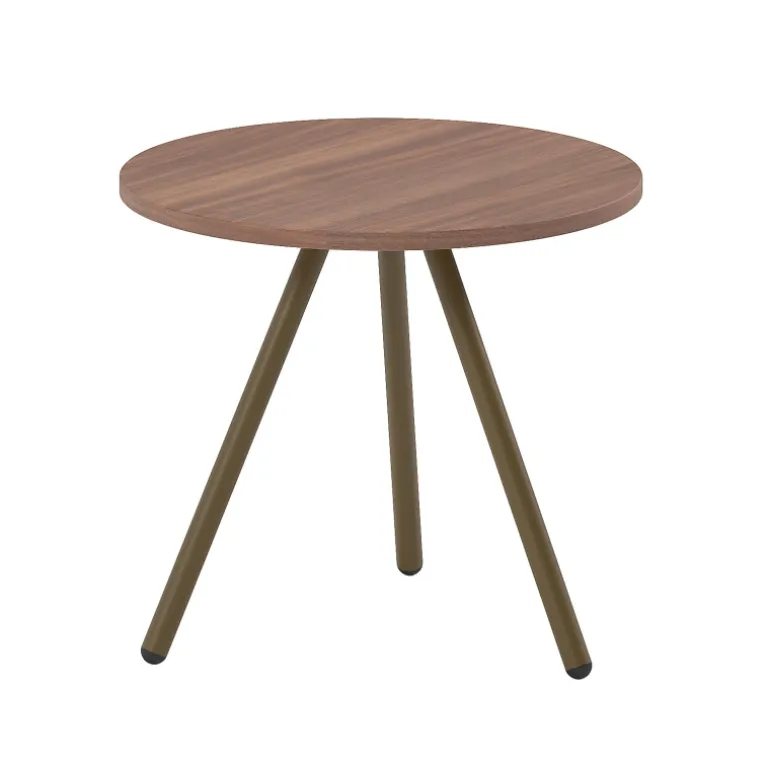 Trevi Table basse ronde minimaliste en stratifié