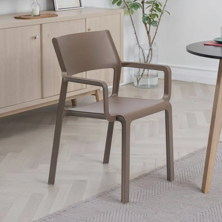 Trill Fauteuil moderne empilable en polypropylène