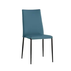 Trix Chaise italienne contemporaine en cuir