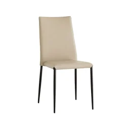 Trix Chaise italienne contemporaine en cuir