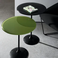 Tulip Table guéridon en verre