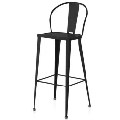 Turia TB 317 Tabouret vintage en métal