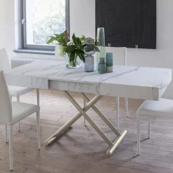 Ulisse Table relevable en mélaminé avec allonges