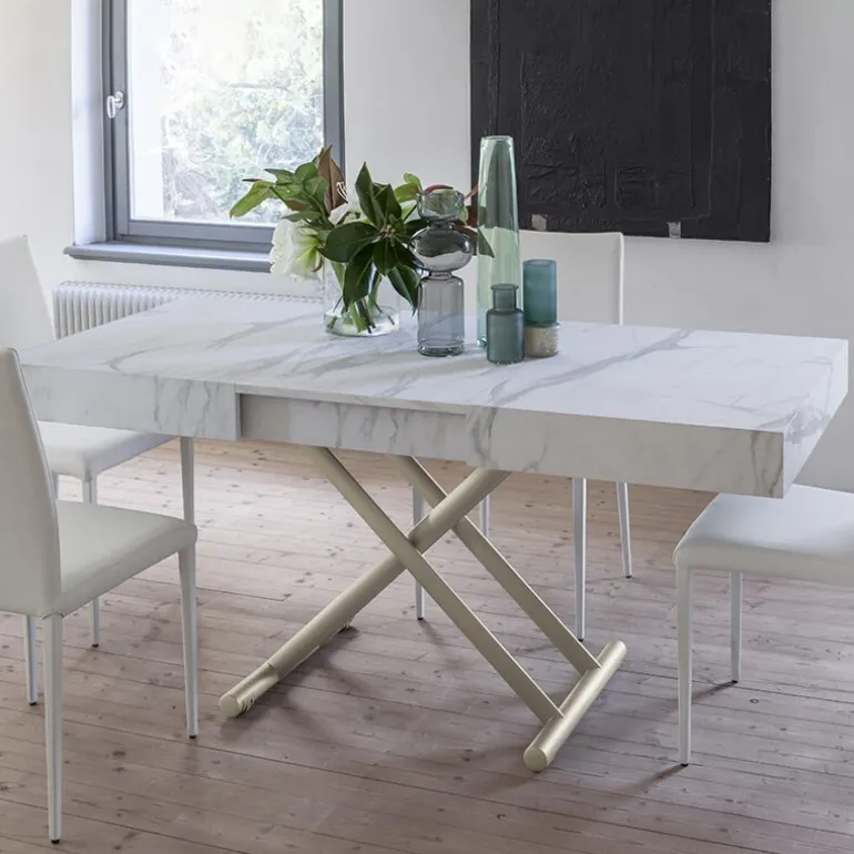 Ulisse Table relevable en mélaminé avec allonges