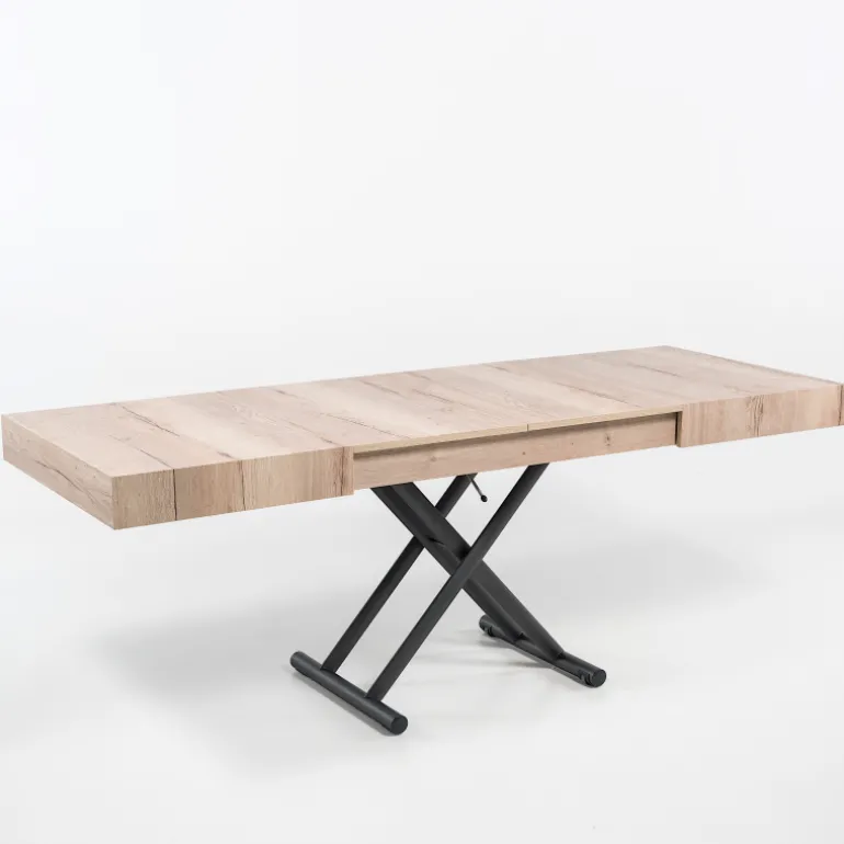 Ulisse Table relevable en mélaminé avec allonges