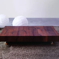 Ulisse Table relevable extensible pour petit espace en bois