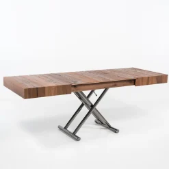 Ulisse Table relevable extensible pour petit espace en bois