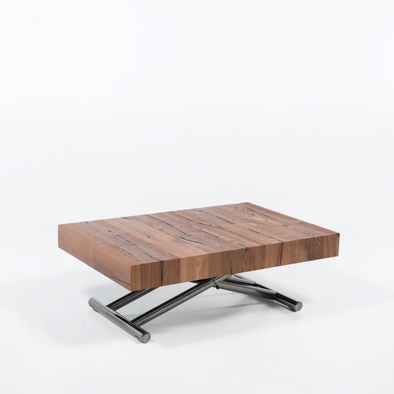 Ulisse Table relevable extensible pour petit espace en bois