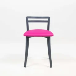 Urane Carrier® Chaise de cuisine avec dossier bas en métal fabriquée en France