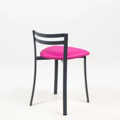 Urane Carrier® Chaise de cuisine avec dossier bas en métal fabriquée en France