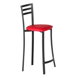 Urane Carrier® Tabouret de bar en métal assise synthétique fabrication française