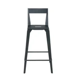 Valence Carrier® Tabouret snack industriel français en métal avec dossier