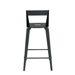 Valence Carrier® Tabouret snack industriel français en métal avec dossier