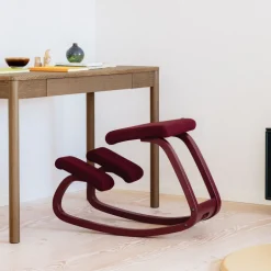 Variable Monochrome Varier® Chaise de bureau ergonomique à bascule en tissu