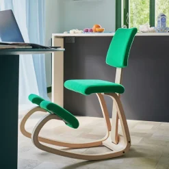 Variable plus Chaise de bureau ergonomique à bascule en tissu