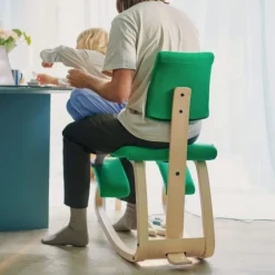 Variable plus Chaise de bureau ergonomique à bascule en tissu