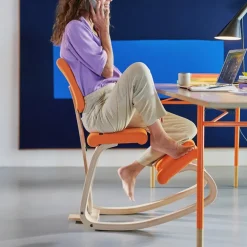 Variable plus Chaise de bureau ergonomique à bascule en tissu