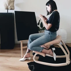 Variable Varier® Chaise de bureau ergonomique à bascule en tissu