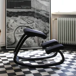 Variable Varier® Chaise de bureau ergonomique à bascule en tissu