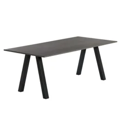 Veneto Table snack moderne stratifié avec pieds obliques