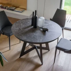 Venus Table design ronde extensible en céramique