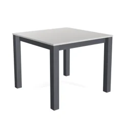 Verona Table carrée avec pieds métal conçue en Belgique