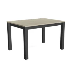 Verona Table rectangulaire en stratifié et pieds métal fabrication belge