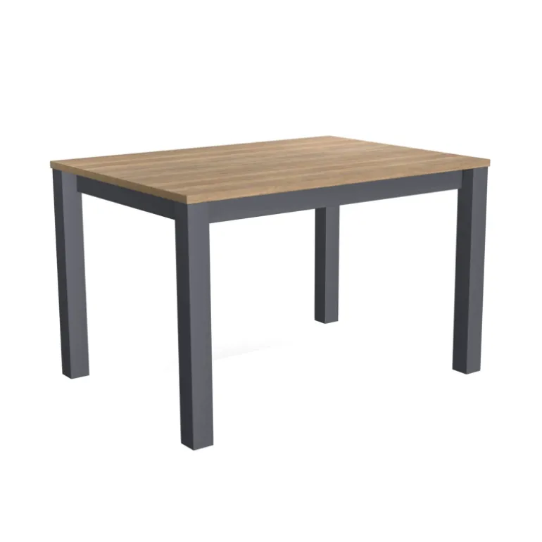 Verona Table rectangulaire en stratifié et pieds métal fabrication belge