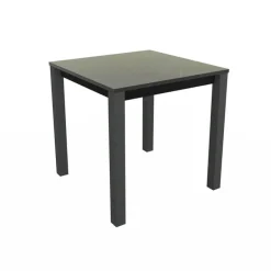 Verona Table snack carrée belge en stratifié pieds en métal