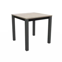 Verona Table snack carrée belge en stratifié pieds en métal