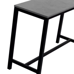 Vienna Table haute de cuisine hauteur 90 cm en stratifié et métal