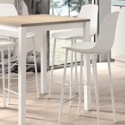 Vienna Table snack de cuisine carrée en stratifié